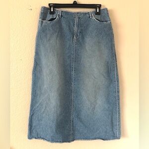 SUNDANCE Denim Maxi Skirt